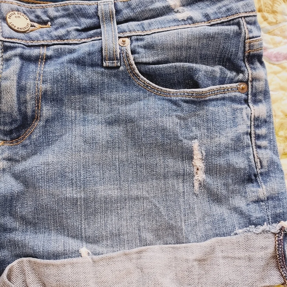 Paige Jimmy Jimmy Shorts Women's Blue Denim Shorts